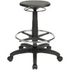 State ST005 Industrial Drafting Stool 485-660mmH Chrome Foot Ring Black PU