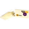 Marbig Repositionable Notes Notes 75mmx125mm Yellow 100 Sheet Pad Pack Of 12