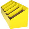 Marbig Book Boxes Large 170W x 250D x 270mmH Yellow Pack Of 5