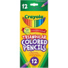 Crayola Triangular Coloured Pencils Full Size Assorted Pack of 12