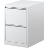 Mercury Vertical Filing Cabinet 2 Drawer 470W x 620D x 710mmH Silver Grey