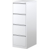 Mercury Vertical Filing Cabinet 4 Drawer 470W x 620D x 1320mmH Silver Grey
