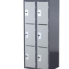 Steelco Heavy Duty School Locker 3 Door Bank of 2 760W x 580D x 1830mmH Grey