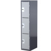 Steelco Heavy Duty School Locker 3 Door Starter 380W x 580D x 1830mmH Grey