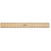 Celco Polished Metal Edge Wooden Ruler 30cm