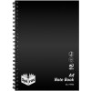Spirax P595A Notebook Poly Cover A4 Ruled 240 Page Side Opening Black