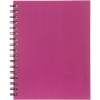 Spirax 511 Hard Cover Notebook A5 Ruled 200 Page Side Opening Pink