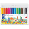 Staedtler Noris Jumbo Colouring Markers Assorted Wallet of 12