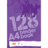 Office Choice Binder Book A4 7 Hole 8mm Ruled 60gsm 128 Page