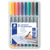 Staedtler 315 Lumocolor Pens Non-Permanent Medium 1mm Wallet of 8