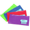Marbig Name Pencil Case 1 Zip Large 325x165mm Summer Colours Assorted