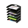 Marbig Desktop Organiser 6 Tier Metal 385L x 230D x 500mmH Black