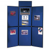 Nobo Portable Display Board 6 Panels 900 x 600mm Blue
