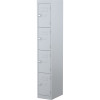 Steelco Steel Personnel Locker 4 Door 305W x 460D x 1830mmH Silver Grey