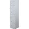 Steelco Steel Personnel Locker 6 Door 380W x 460D x 1830mmH Silver Grey