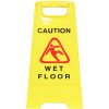 Cleanlink A-Frame Safety Sign Wet Floor 320W x 310D x 650mmH Yellow