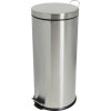 Compass Round Pedal Bin Stainless Steel 30 Litres