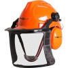 Maxisafe Forestry Kit With Helmet Metal Mesh Visor And Earmuffs Orange And Black