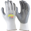 Maxisafe White Knight Nitrile Palm Gloves White And Grey Extra Small