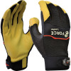 Maxisafe G-Force Mechanics Gloves Leather Large Black And Yellow