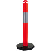 Maxisafe T-Top Bollard Post With Base 6kg Orange And Black