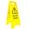 Cleanlink A-Frame Safety Sign Do Not Enter 320W x 310D x 650mmH Yellow