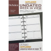 Debden Dayplanner Refill Undated Week To View 120x80mm Pocket Edition