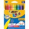 Bic Plastidecor Crayon Vivid Colours Assorted Pack of 12