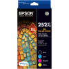 Epson 252XL DURABrite Ultra Ink Cartridge Value Pack Of 4 Assorted Colours
