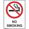 Brady Prohibition Sign No Smoking 450x600mm Metal