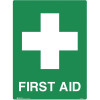 Brady Emergency Sign First Aid 450W x 600mmH Polypropylene White/Green