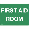Brady Emergency Sign First Aid Room 600W x 450mmH Polypropylene White/Green