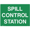 Brady Emergency Sign Spill Control Station 600W x 450mmH Polypropylene White/Green