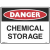 Brady Danger Sign Chemical Storage 600W x 450mmH Metal White/Red/Black