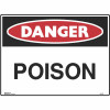Brady Danger Sign Poison 600W x 450mmH Metal White/Red/Black
