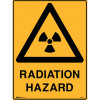 Brady Warning Sign Radiation Hazard 450W x 600mmH Polypropylene Yellow And Black
