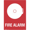 Brady Fire Sign Fire Alarm 450W x 600mmH Polypropylene White/Red