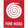 Brady Fire Sign Fire Hose 450W x 600mmH Polypropylene White/Red