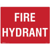 Brady Fire Sign Fire Hydrant 600W x 450mmH Polypropylene White/Red
