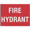 Brady Fire Sign Fire Hydrant 600x450mm Metal