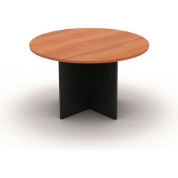 OM Round Meeting Table 1200 Diameter x 720mmH Cherry And Charcoal
