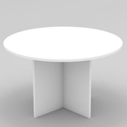 OM Round Meeting Table 1200 Diameter x 720mmH All White