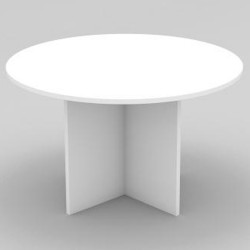 OM Round Meeting Table 900 Diameter x 720mmH All White
