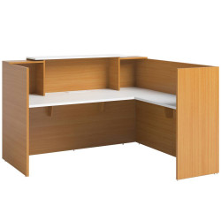 Sorrento Reception Counter Return Only 900W x 600D x 1150mmH White And Beech