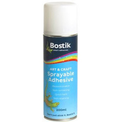 Bostik Spray Adhesive 350gm Clear