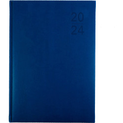 Debden Silhouette Diary A5 Day To Page Navy