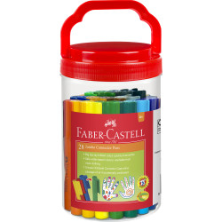 Faber-Castell Connector Pen Colour Markers Assorted Jar of 28