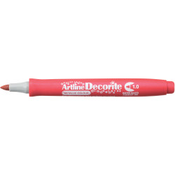 Artline Decorite Metallic Markers Bullet 1.0mm Red Box Of 12