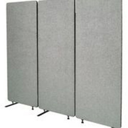 Visionchart ZIP Acoustic 3 Panel Divider Screen 1830W x 28D x 1650mmH Silver
