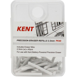 Kent Precision Eraser Refills 2.3mm Pack Of 40